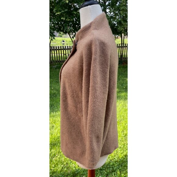 JM Collection Petite Wool Cardigan With Embellished Collar P/L - Picture 3 of 9